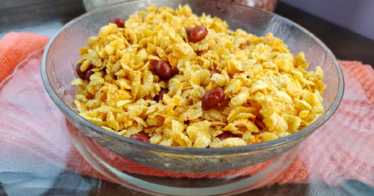 Poha Ried Fried Poha Chivda Recipe by Poonam N Jhaveri - Cookpad