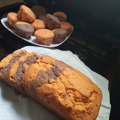 A picture of Chocolate orange cupcakes and cake.