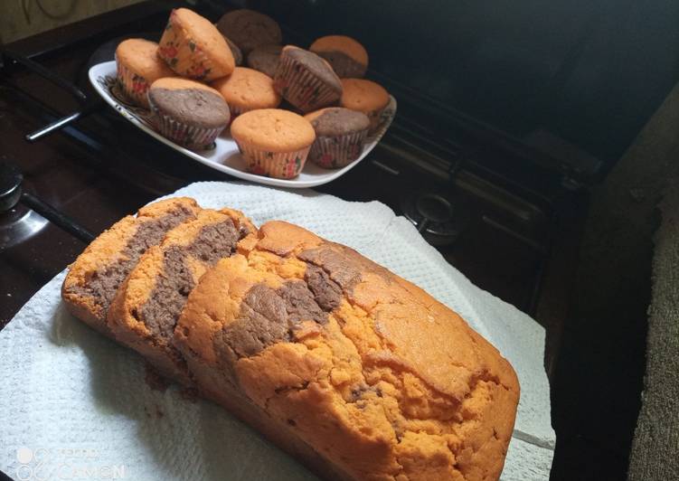 Chocolate orange cupcakes and cake