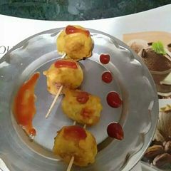 A picture of Corn lollipop stick.