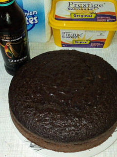 A picture of Chocolate guiness cake.