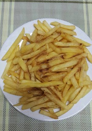 صورة لوصفة بطاطا مقلية حارة
