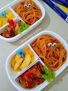 Foto resep Chicken Spaghetti With Tomato Sauce