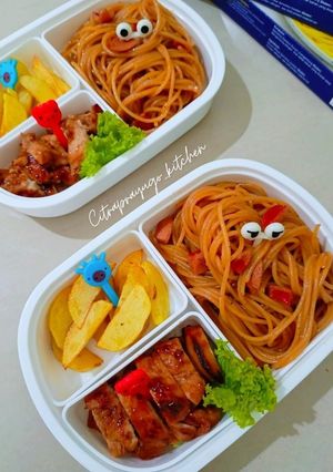 Foto resep Chicken Spaghetti With Tomato Sauce