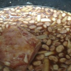 A picture of Barbecue Bourbon Crockpot Beans.