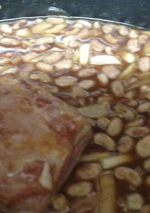 A picture of Barbecue Bourbon Crockpot Beans.
