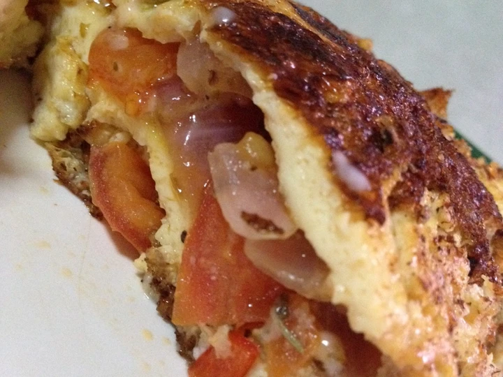 Easy Steps to Prepare Herbed Tomato &amp;amp; Onion Omelette - Dairy free (or not) the Delicious You can take Joss in your mouth