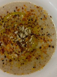 Una foto de Crema de Portobellos