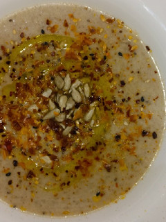 Una foto de Crema de Portobellos