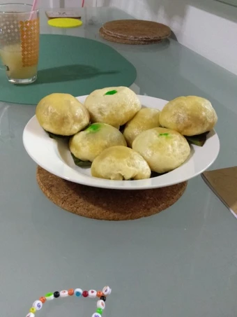 Langkah Gampang Membikin Resep Bakpao isi ayam dan kacang ijo yang  Bikin Ketagihan Anti Ribet, Bikin Ngiler