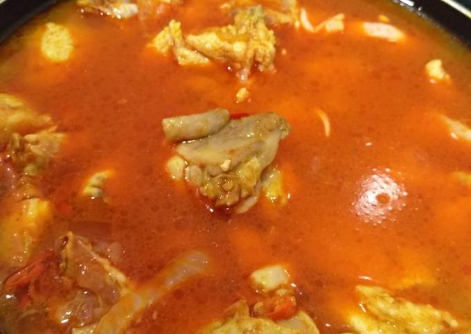 Simple Way to Make Ultimate Spicy chicken soup