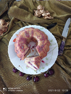 عکسی از دستور کیک گیلاس