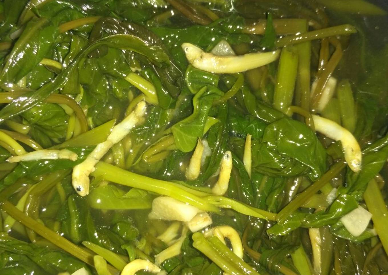 Tumis kangkung simple enak