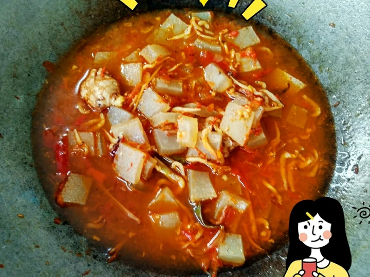 Langkah Gampang Menyiapkan Resep Kikil, ikan teri kuah seblak pedas yang Bisa Manjain Lidah Anti Ribet, Uenak Banget