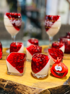 عکسی از دستور 💫پودینگ وانیلی با ژله انار💫