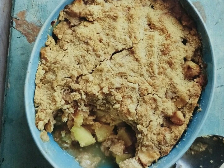 Easy Steps to Prepare Apple and Cinnamon Crumble which So Delicious