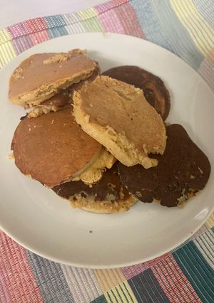 Una foto de Mini panqueques de avena y banana
