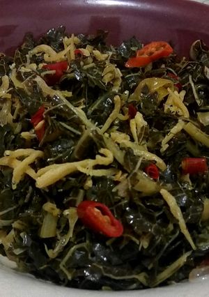 Foto resep Tumis Daun Pepaya Teri Medan Anti Pahit #DEBM