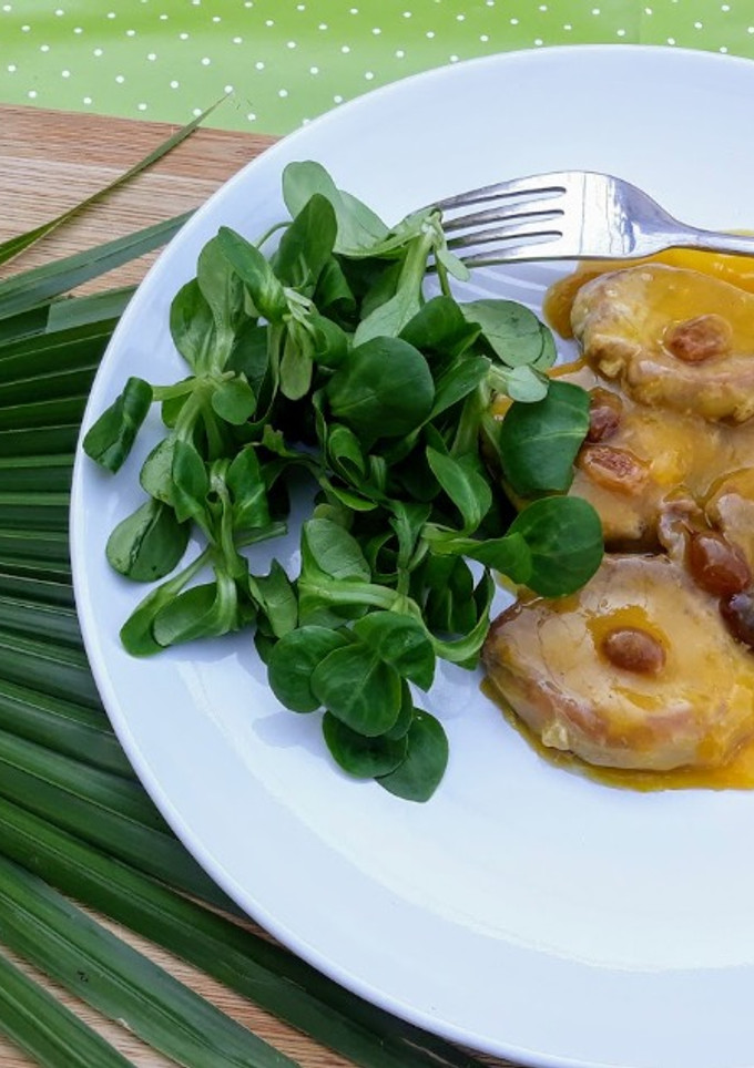 Una foto de Solomillo en salsa de naranja
