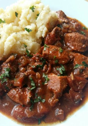 A picture of Vickys Balsamic Tomato Chicken, GF DF EF SF NF.