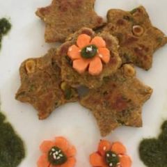 Mix veggies star parantha A picture of Mix veggies star parantha.