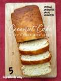 Coconut Cake, NO eggs, butter/oil, mixers