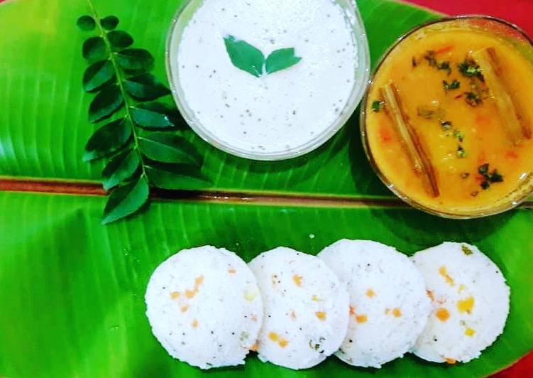 How to Make Quick Vegetable rava idli