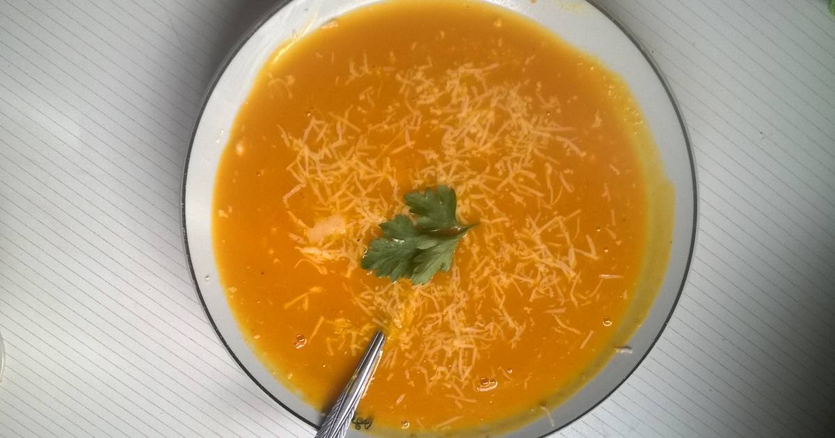 Sopa Crema De Zapallo Y Zanahorias😍 Receta De Nare Y Aitana Cookpad 8174