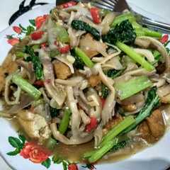 รูปของ Tumis jamur tahu sawi