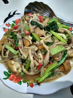 Foto resep Tumis jamur tahu sawi