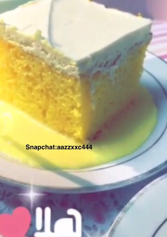 صورة لوصفة كيكة الزعفران