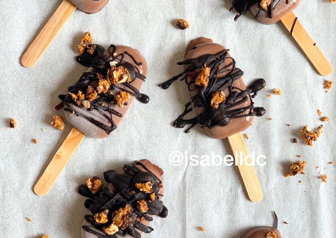 Wajib coba! Bagaimana cara bikin 55. Fudgy Chocolate Popsicles (Es krim Cokelat) dijamin enak