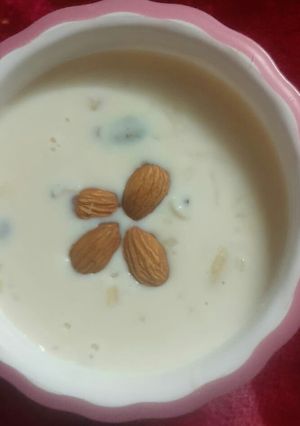 A picture of Kesar Badam kheer.