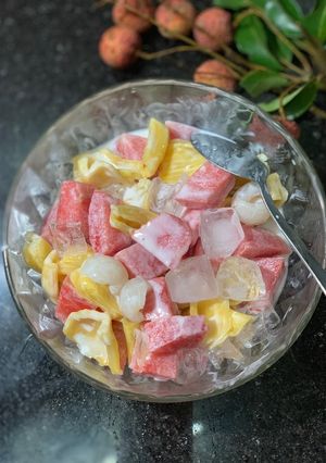 Hình của món Hoa quả dầm.