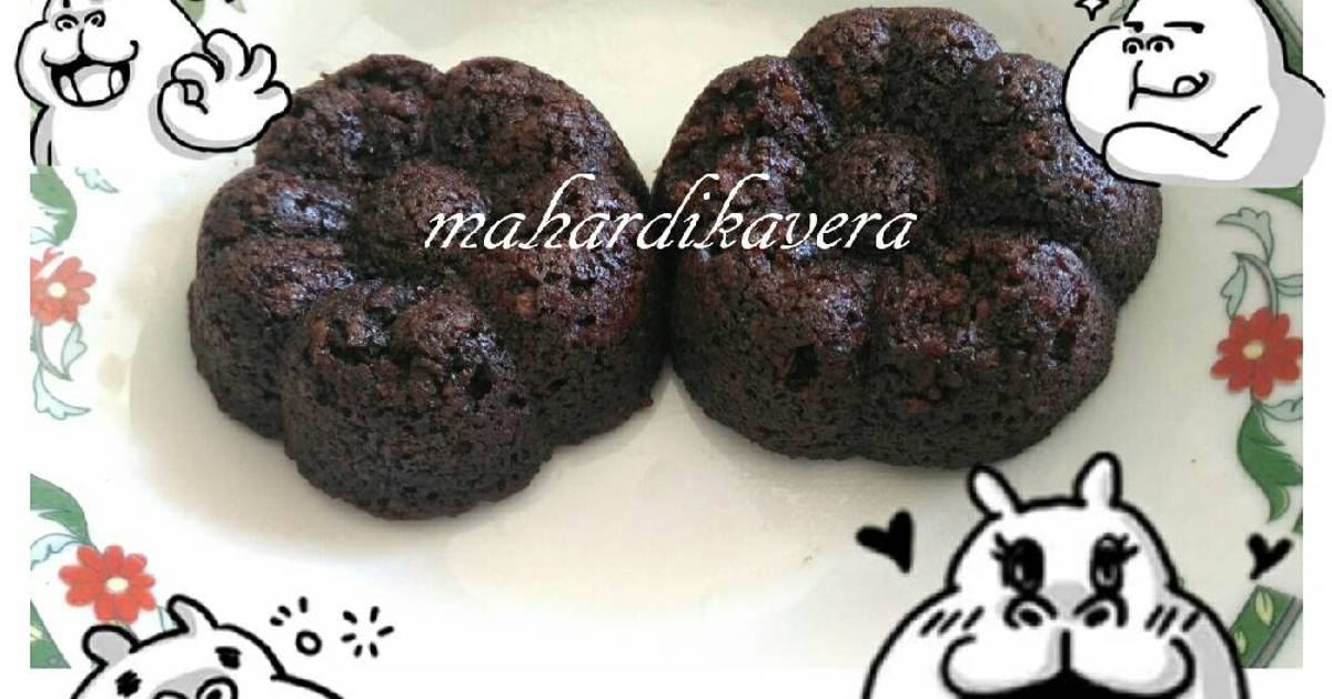 Resep 😍 Brownies oatmeal kukus magic com no mixer no oven no kukusan