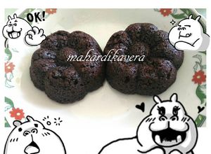 Foto resep 😍 Brownies oatmeal kukus magic com no mixer no oven no kukusan