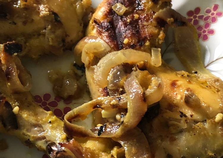 دجاج بالطحينة والبصل 🐔