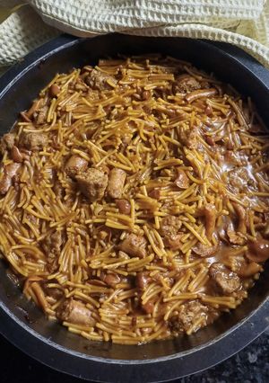 Una foto de Fideos tipo a la cassola