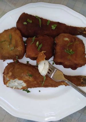A picture of Breaded fish.
