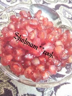 عکسی از دستور سس انار