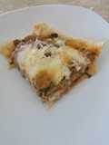 Lasagna de carne con fideos echos en casa