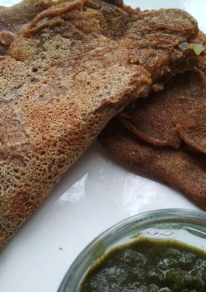 A picture of Ragi uttapam for healthy weight loss recipe.