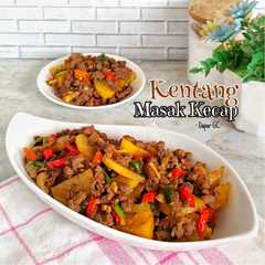 A picture of Kentang masak kecap.