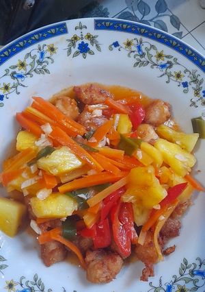 Foto resep Ayam Nanas Asam Manis