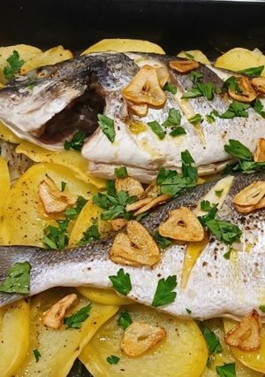 Una foto de Dorada al horno
