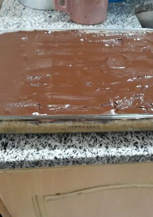 Una foto de Chocotorta con queso crema! Suave fácil y rica!!!!