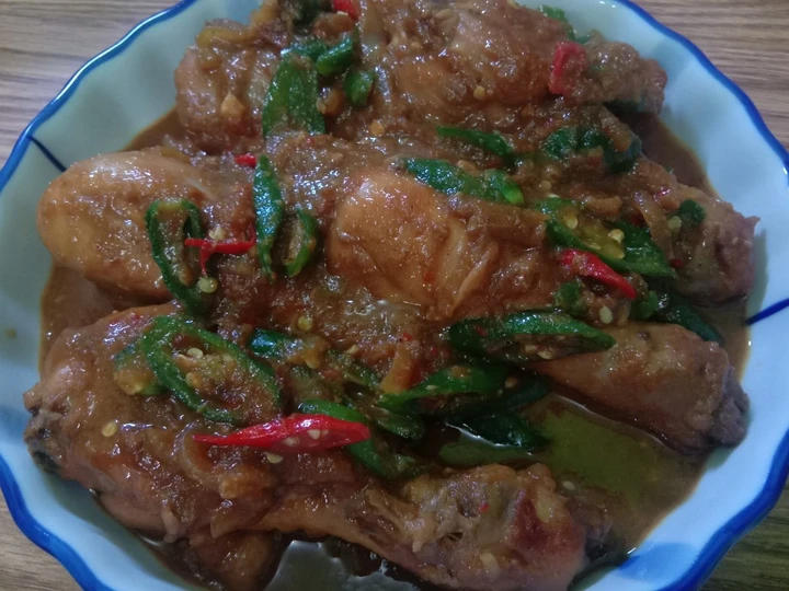 Cara Gampang Membuat Resep Ayam kecap Cabe ijo yang  Bikin Ketagihan Anti Ribet, Lezat
