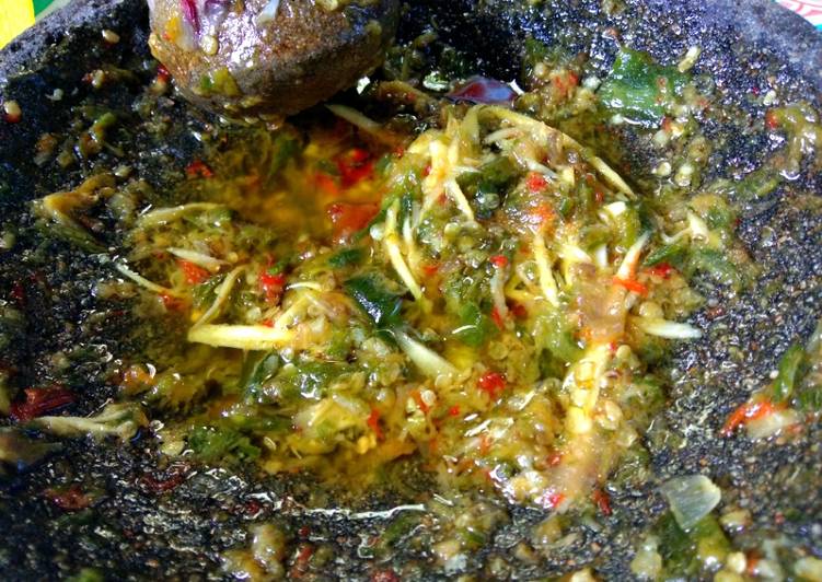 Resep Sambel bawang mangga muda Anti Gagal