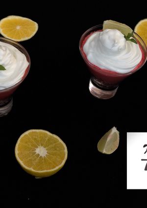 A picture of Konafah cherry mousse cups.