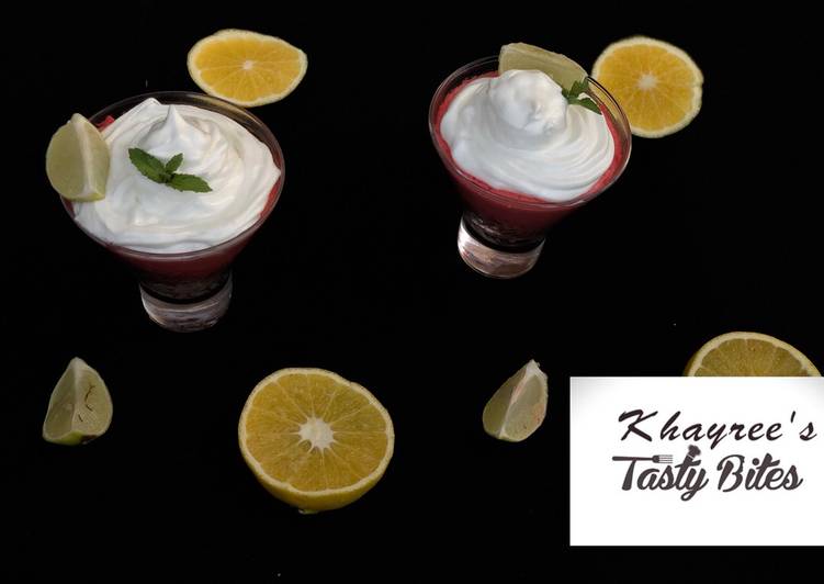 Recipe of Quick Konafah cherry mousse cups